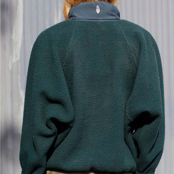 Free People Hit the Slopes Fleece Jacket Size Large - Picture 2 of 2